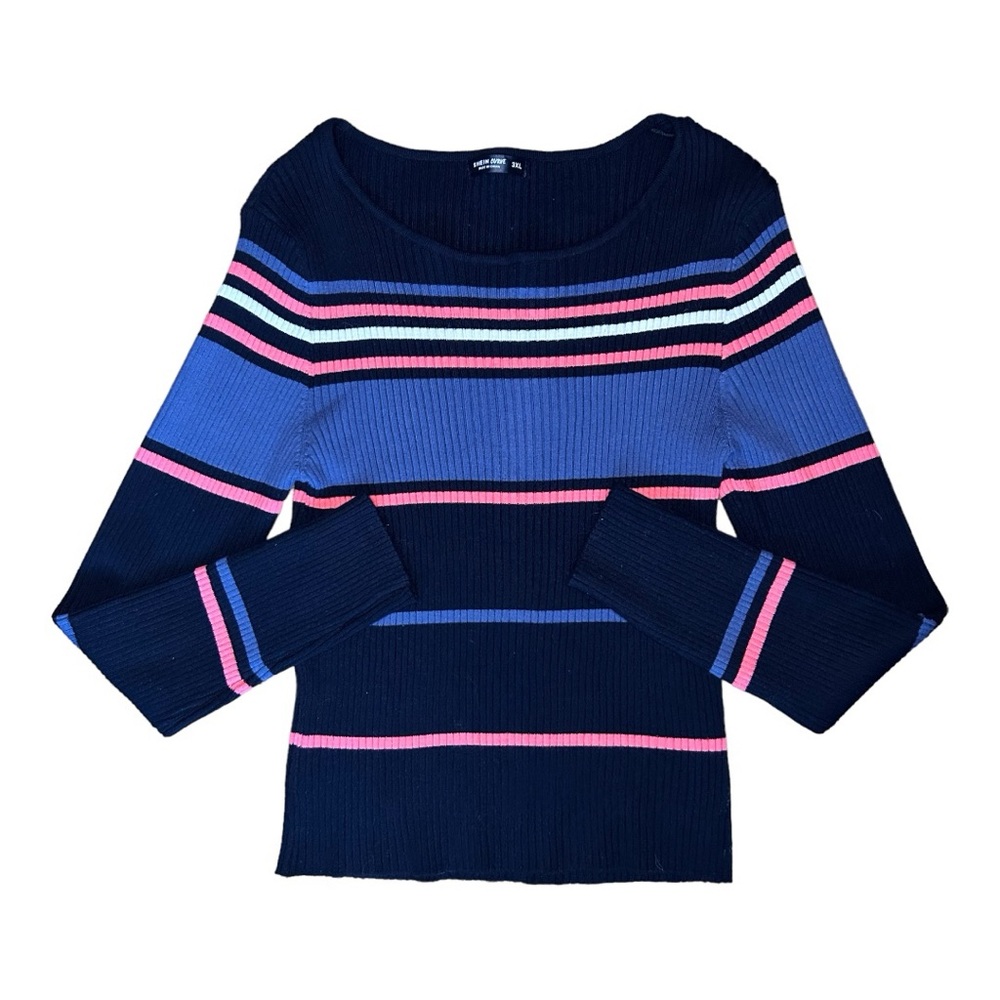 Striped Pattern Long Sleeve Shirt